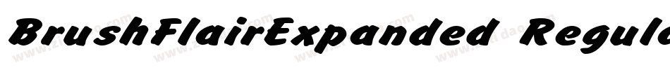 BrushFlairExpanded Regular字体转换